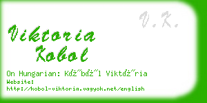 viktoria kobol business card